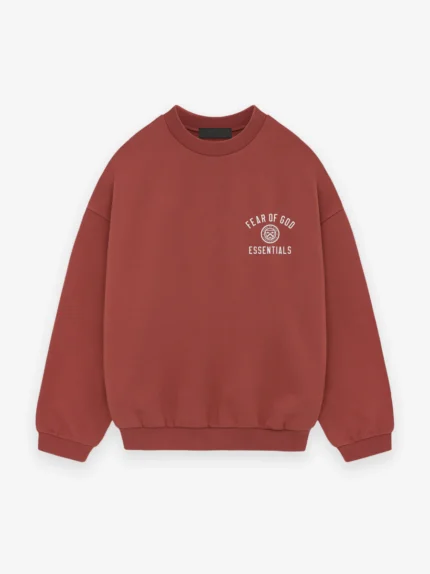 Essentials Fleece Crewneck Crimson