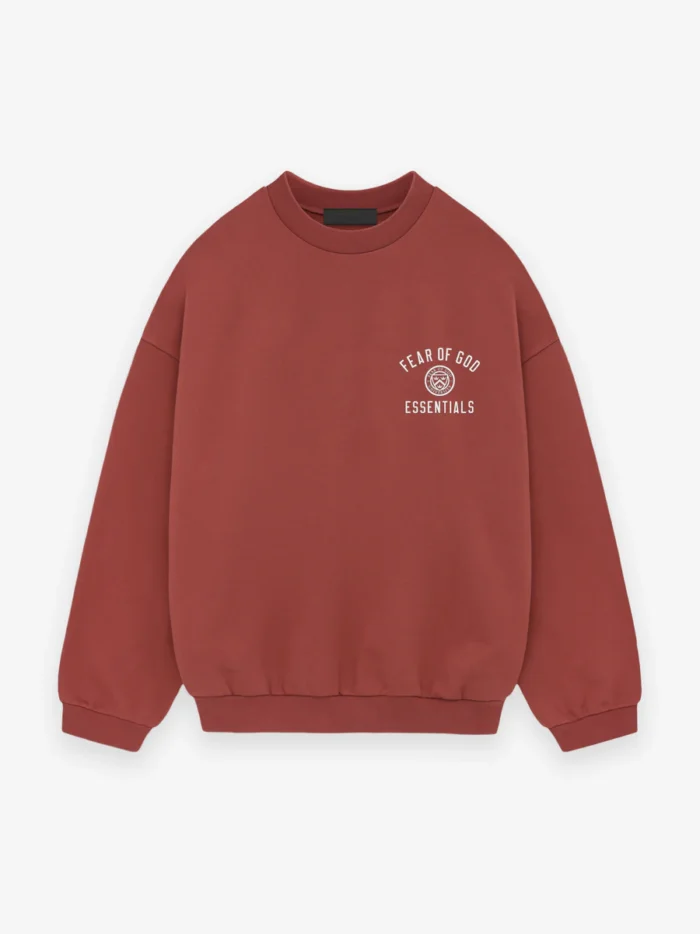 Essentials Fleece Crewneck Crimson