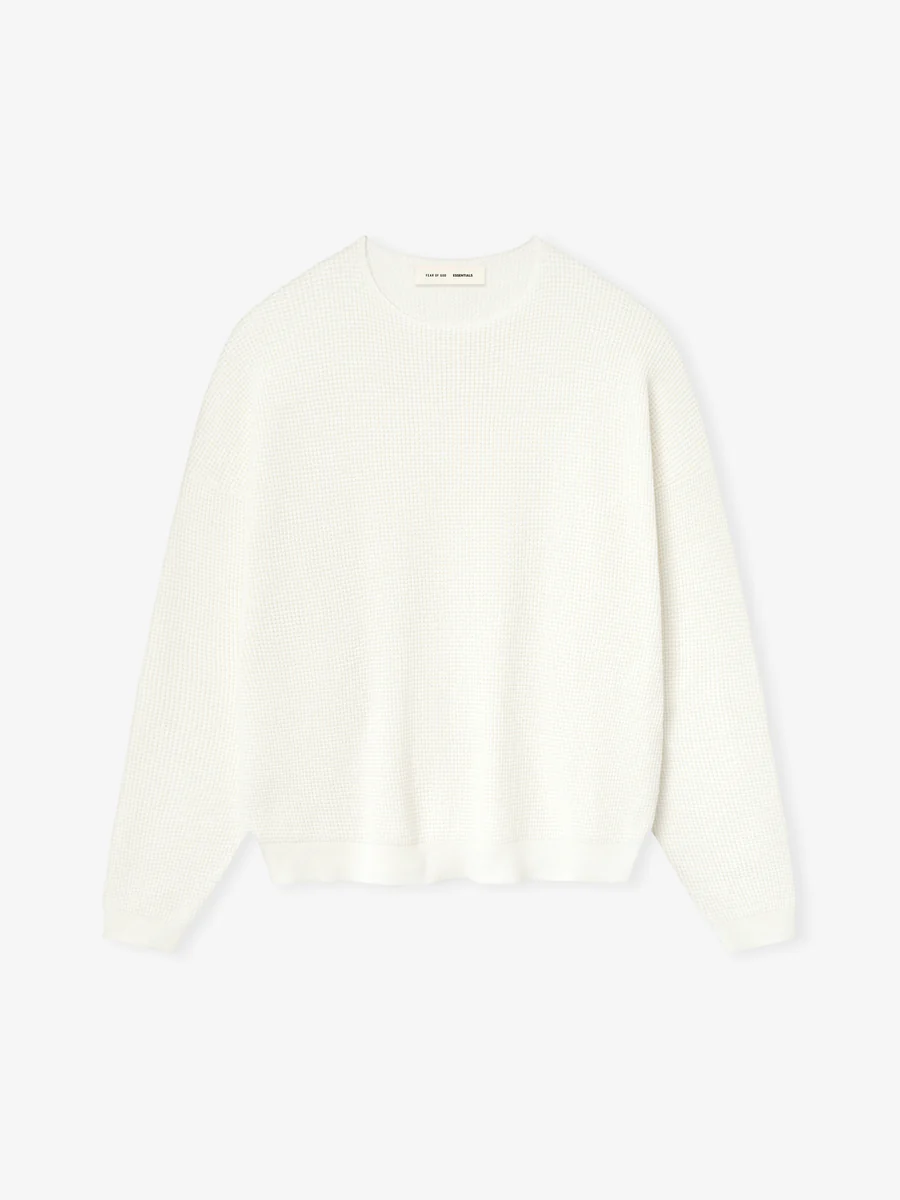 Essentials Waffle Crewneck Sweatshirt