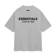 Essentials Crewneck Heather Gray back side