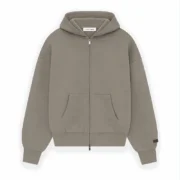 Essentials Heather Zip-Up Hoodie