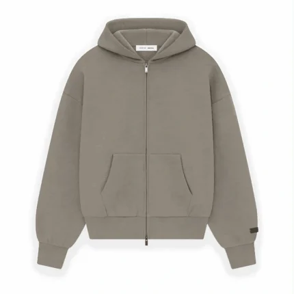 Essentials Heather Zip-Up Hoodie