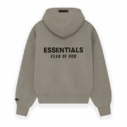 Essentials Heather Zip-Up Hoodie