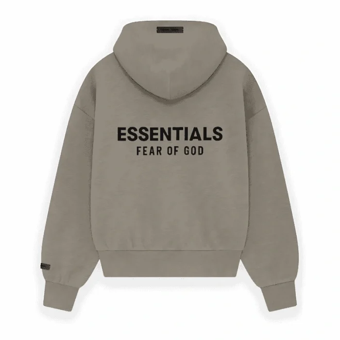 Essentials Heather Zip-Up Hoodie