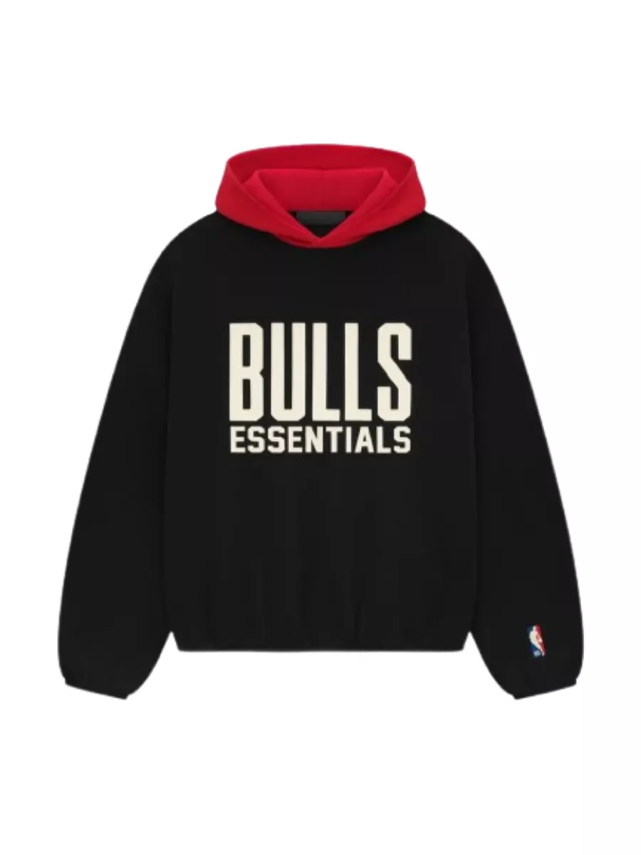 Essentials Bulls Black Hoodie