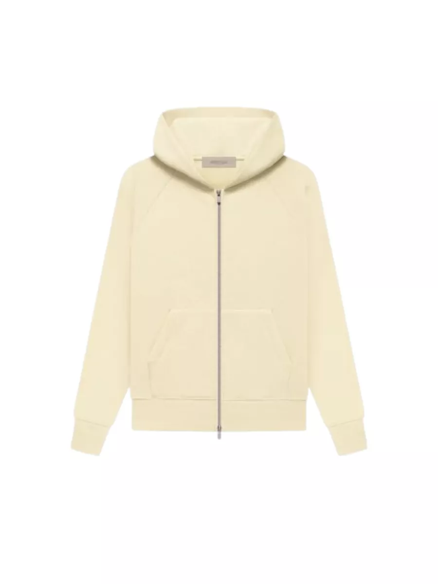 Essentials Fw22 Kids Full Zip Canary Hoodie