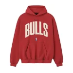 Essentials Bulls Red Hoodie
