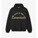 Essentials Faded Black Hoodie