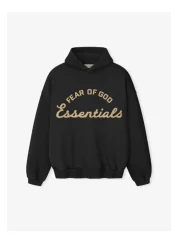 Essentials Faded Black Hoodie