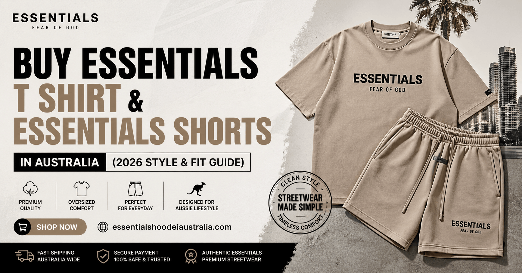 Buy Essentials T Shirt and Essentials Shorts