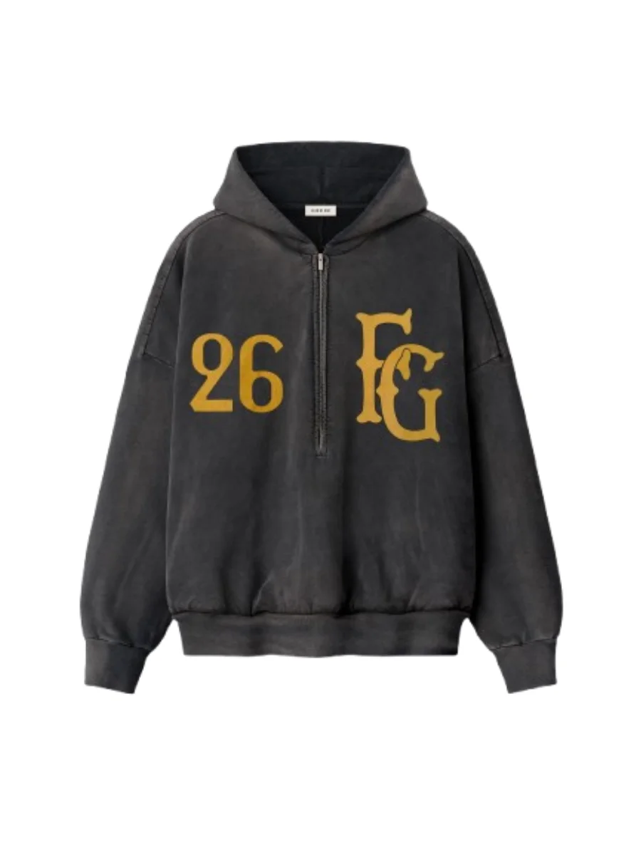 Essentials Baseball Club Black Hoodie