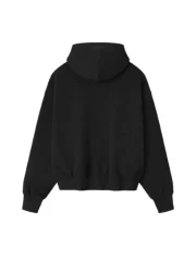 Essentials Classic Fleece Black Hoodie 2