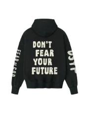 Essentials DSYF Black Hoodie - Image 2