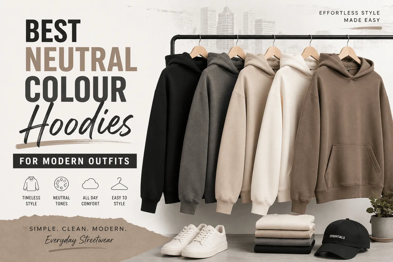 Best Neutral Colour Essentials Hoodie