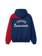 Essentials Cubs Half Zip Chicago Blue Hoodie 2