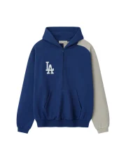Essentials Dodgers Raglan Half Zip Hoodie