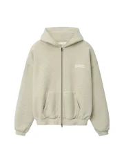 Essentials 90s Zip Up Grey Hoodie