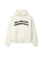 Essentials All Valley 90s Ivory Hoodie