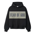 Essentials Cropped Relaxed Panelled Hoodie