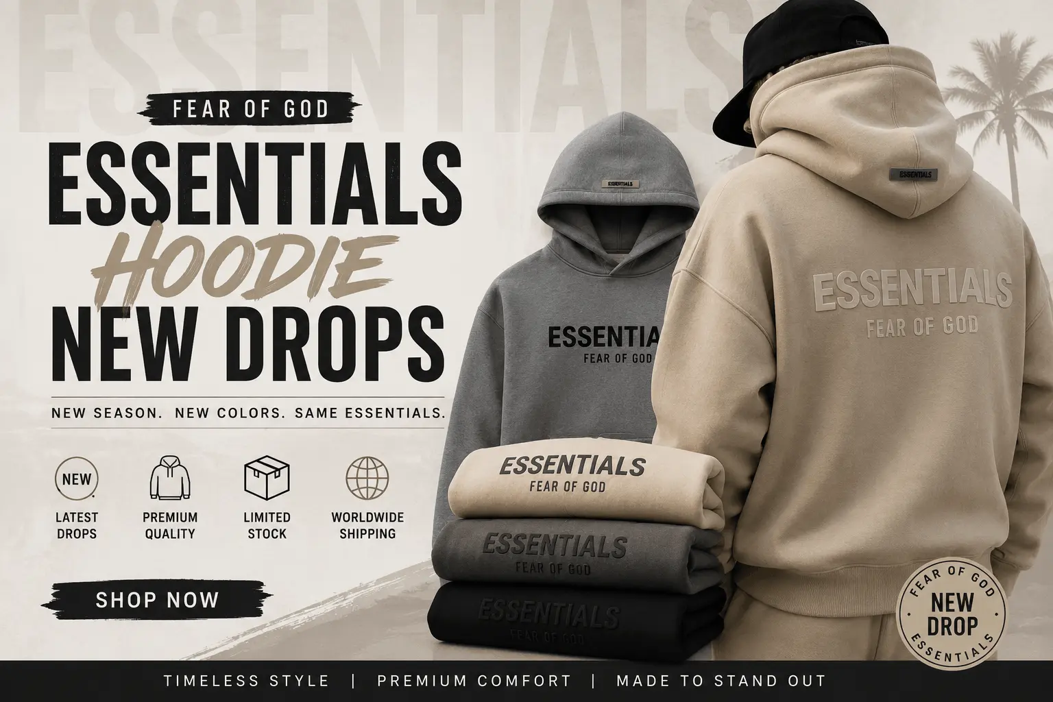 Fear of God Essentials Hoodie New Drops