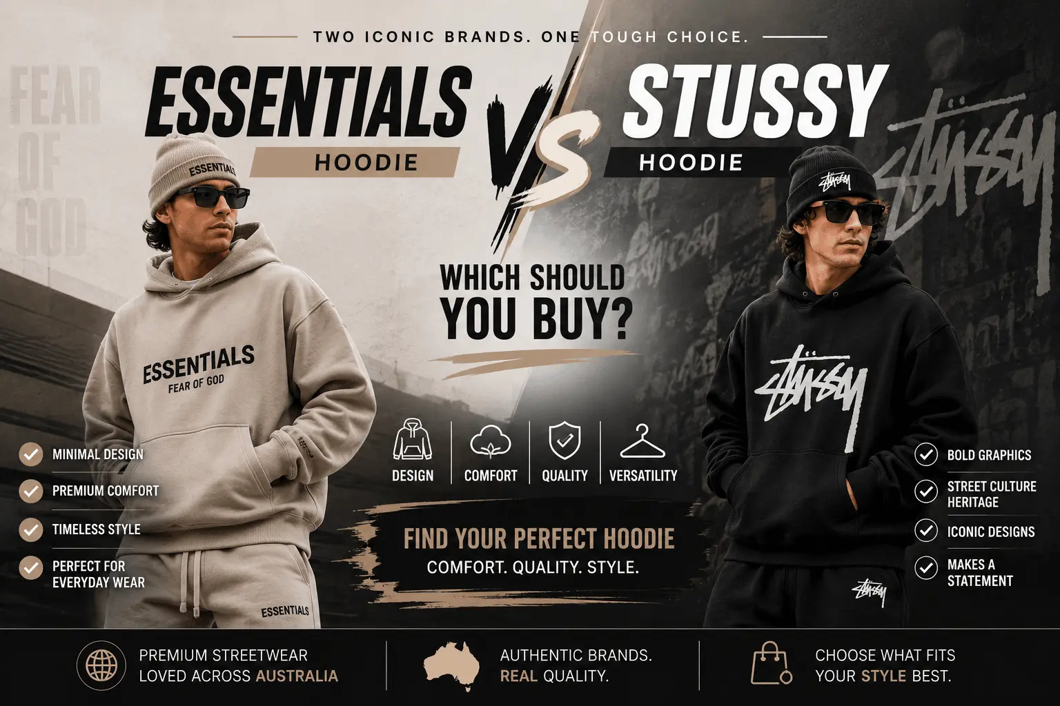 Essentials Hoodie vs Stussy Hoodie
