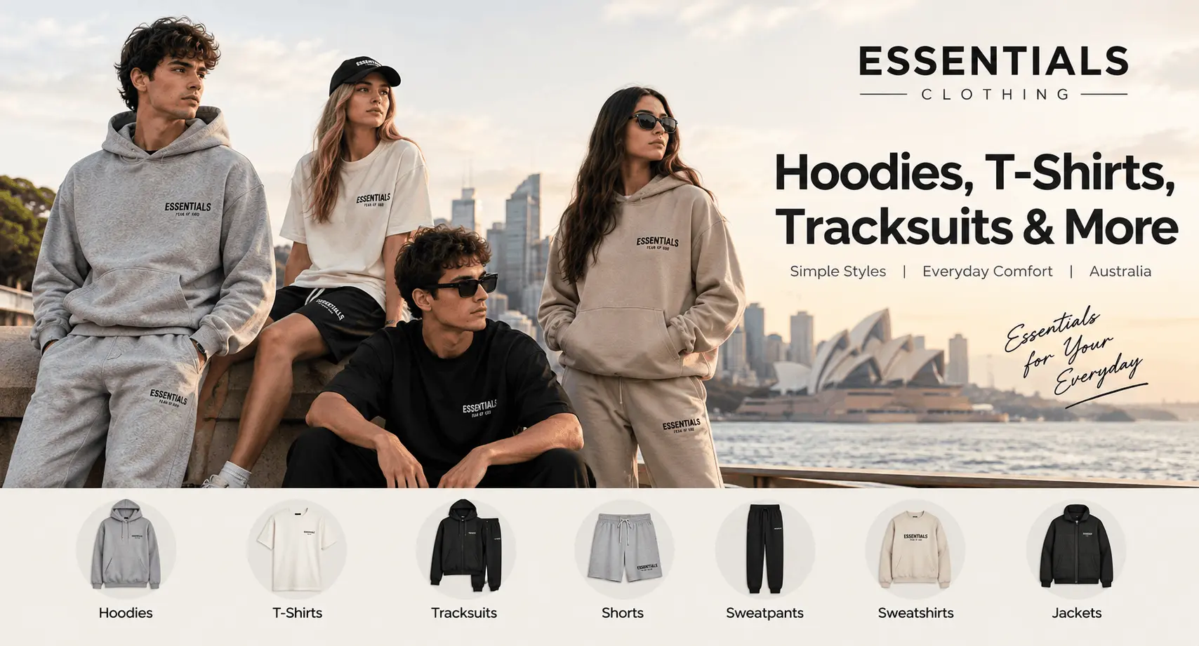 Essentials Clothing Australia Hoodies T Shirt Tracksuit