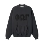 Essentials 90s Washed Black Sweatshirt