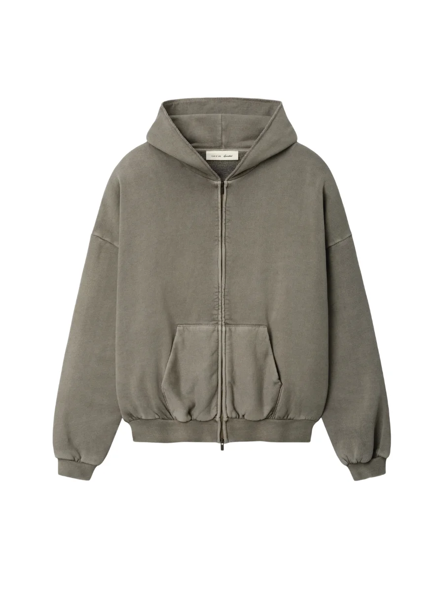 Essentials 90s Zip Up Hoodie Seal