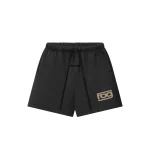 Essentials Classic Fog Washed Black Shorts