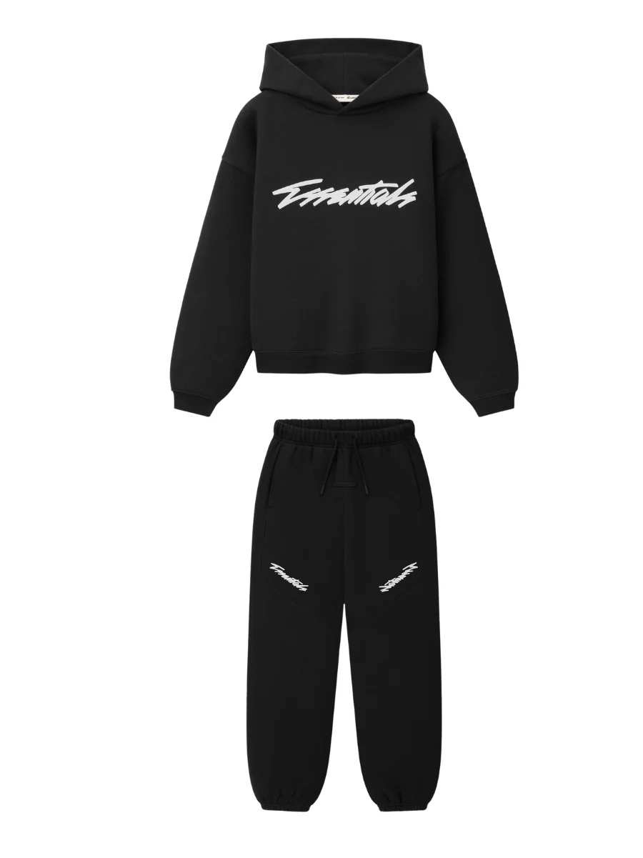 Essentials Classic Half Raglan Tracksuit Black