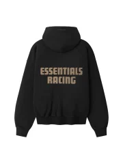 Essentials Classic Raglan Hoodie Black - Image 2