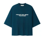 Essentials Fear of God Racing T-shirt Night Sea