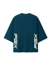 Essentials Fear of God Racing T-shirt Night Sea 2