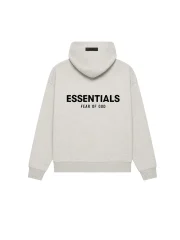 Essentials Light Oatmeal Hoodie - Image 2