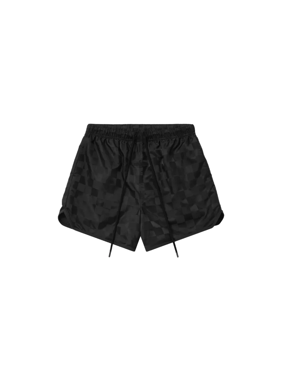 Essentials Nylon Checkered Gym Shorts