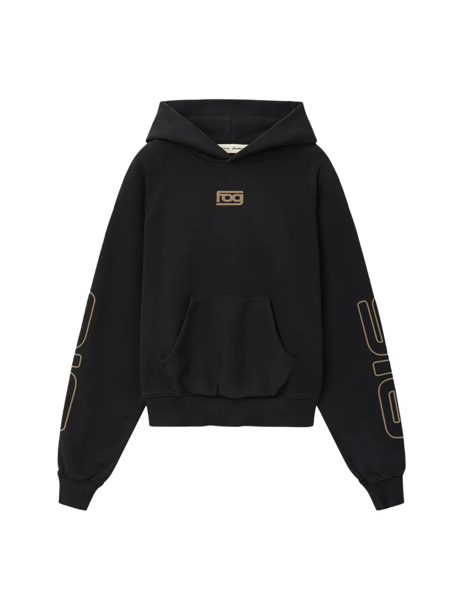 Essentials Womens Fog Black Hoodie
