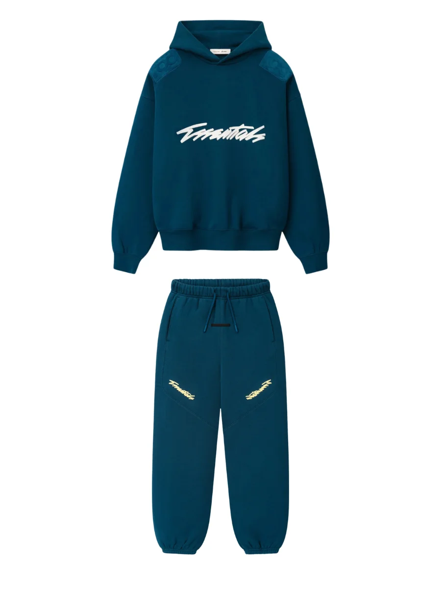 Essentials Classic Fog Raglan Tracksuit Night Sea